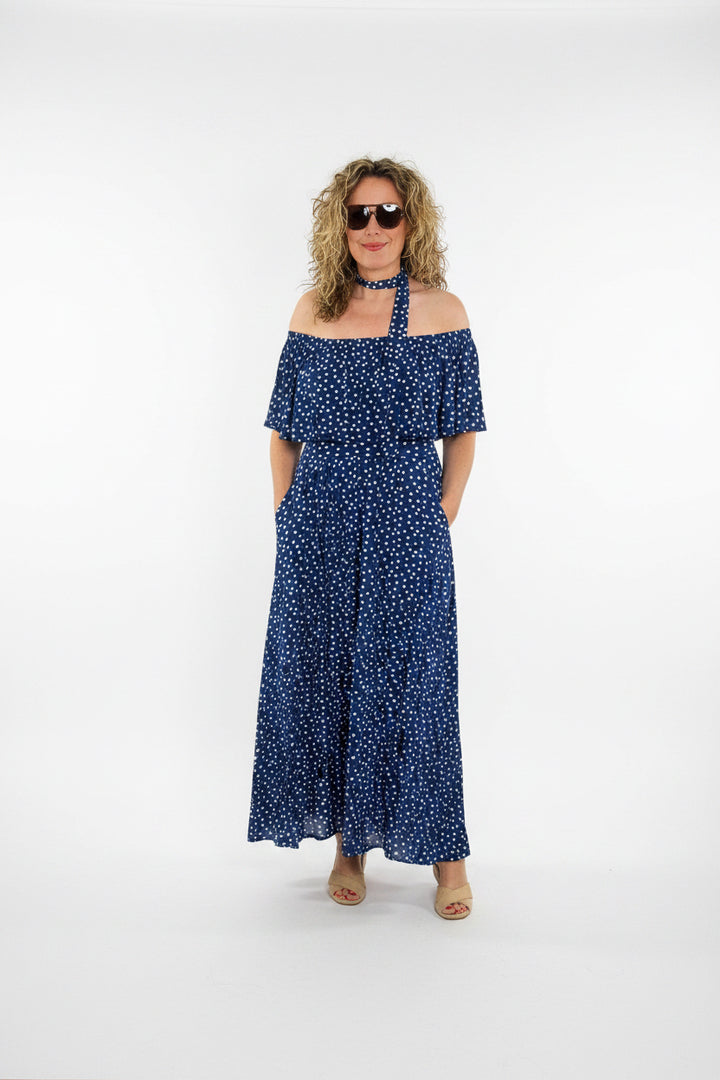 Misty Maxi Polka Dot Dress