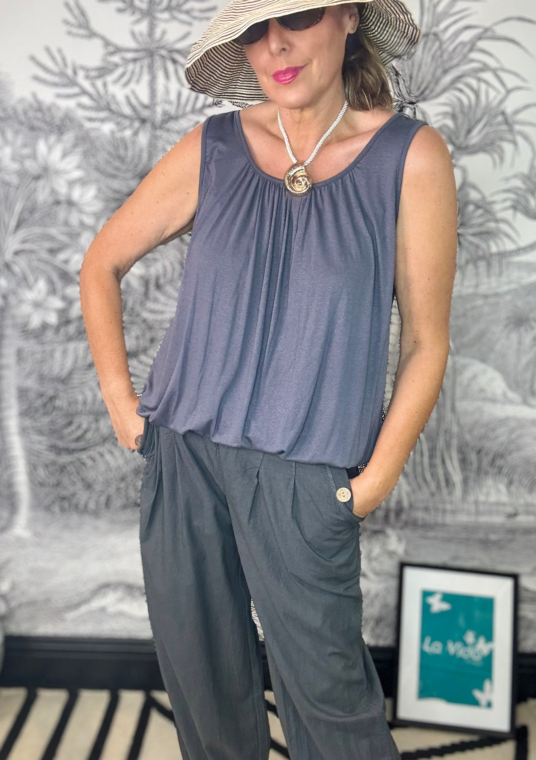 Donna Essential Bubble Vest Top