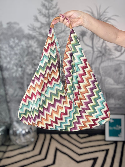 Caliri Zig-Zag Tapestry Boho Bag