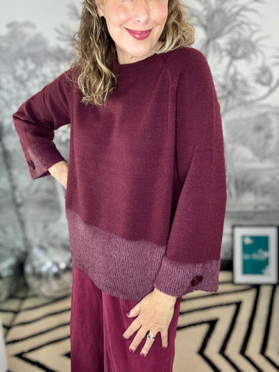 Heidi Knit Jumper with Super Soft Faux Fur Trim