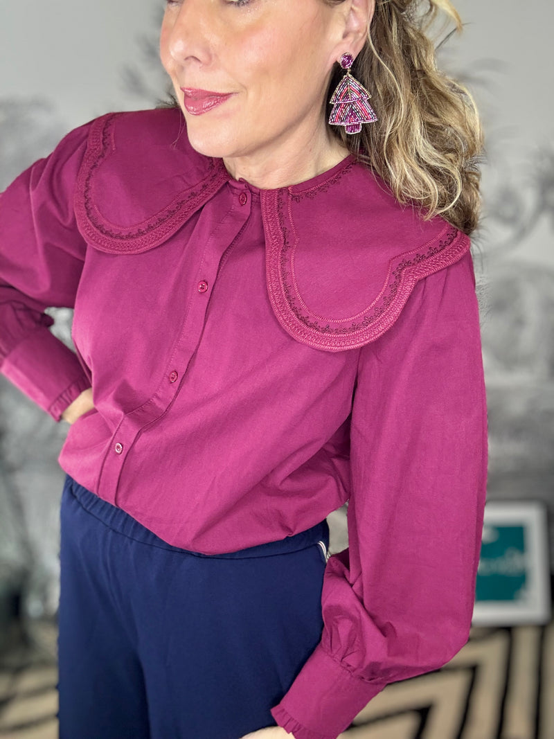 Cammie Oversized Collar Shirt