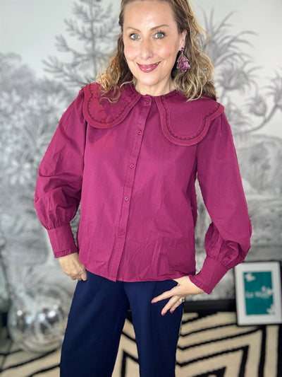 Cammie Oversized Collar Shirt