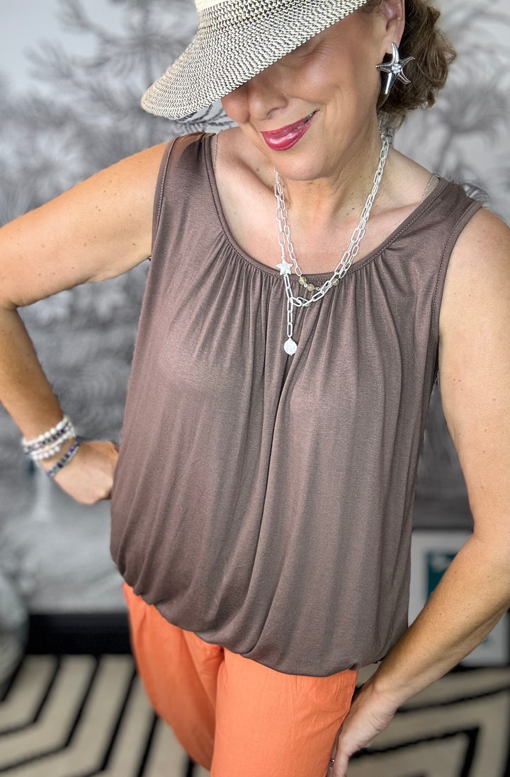 Donna Essential Bubble Vest Top