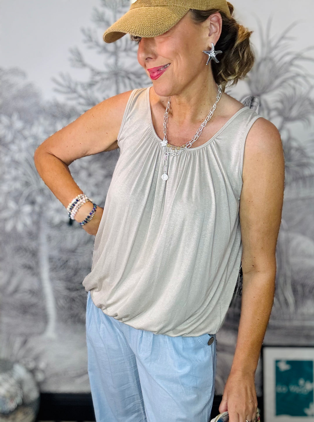 Donna Essential Bubble Vest Top