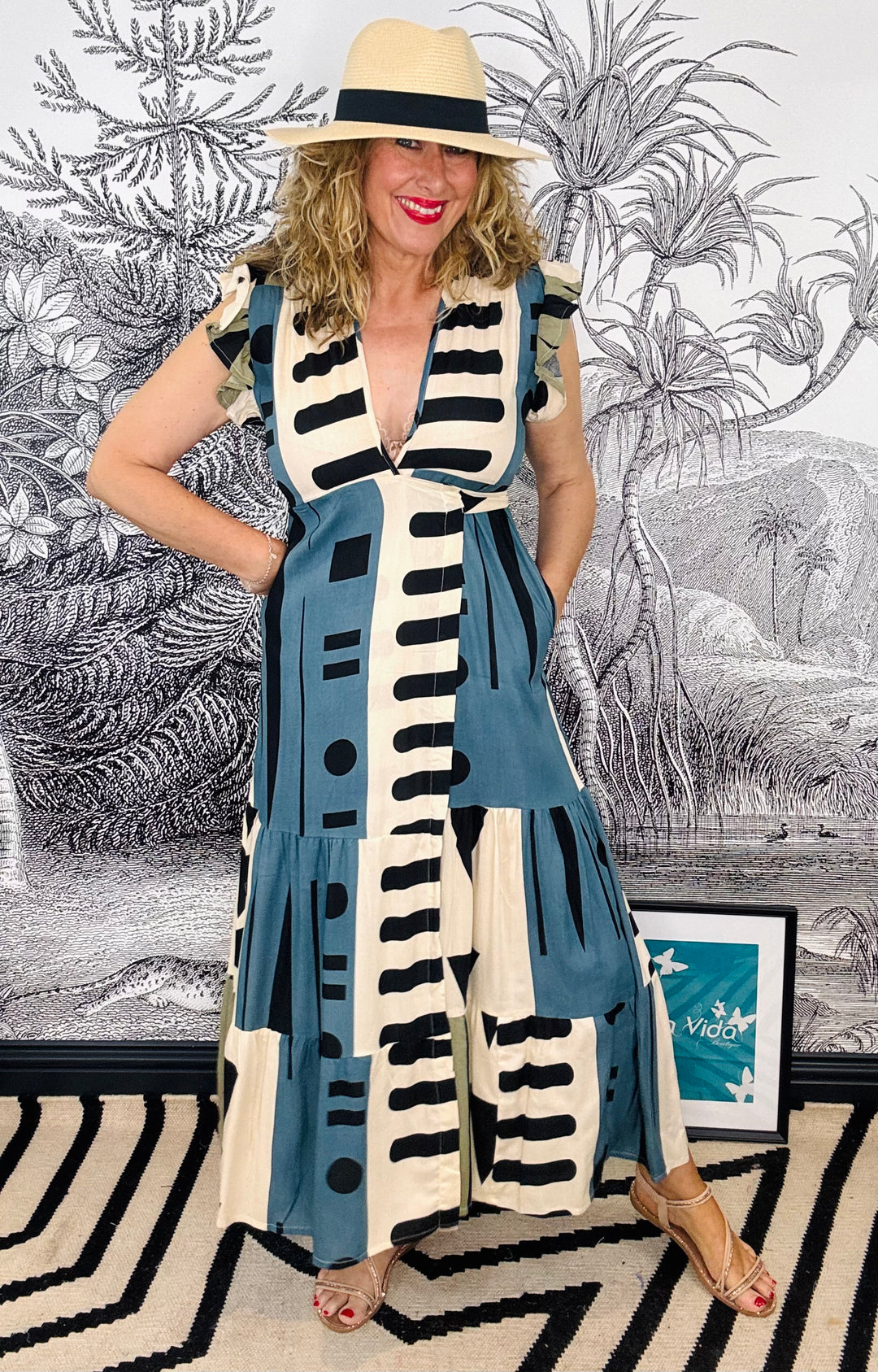Lauren Long Flowing Wrap Dress