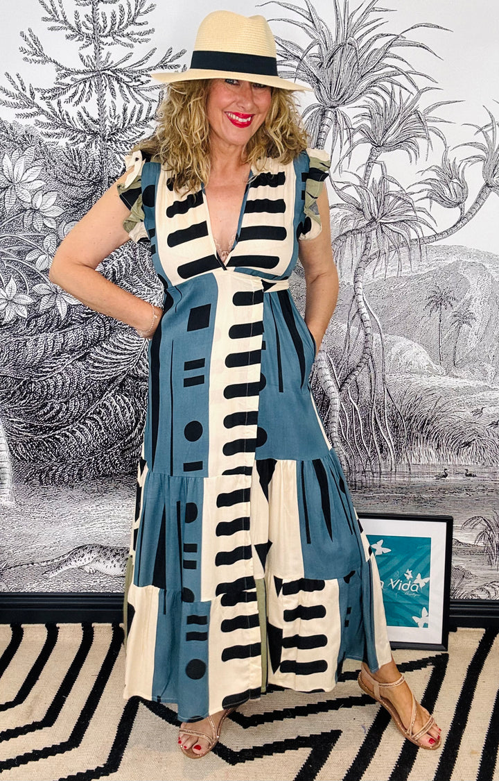Lauren Long Flowing Wrap Dress