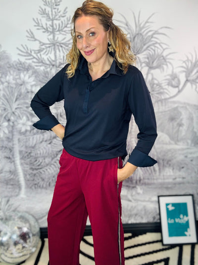 Emma Stretch Polo Top