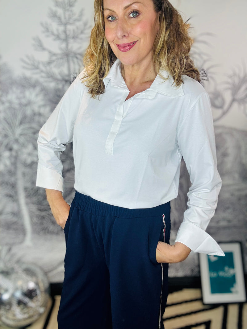 Emma Stretch Polo Top