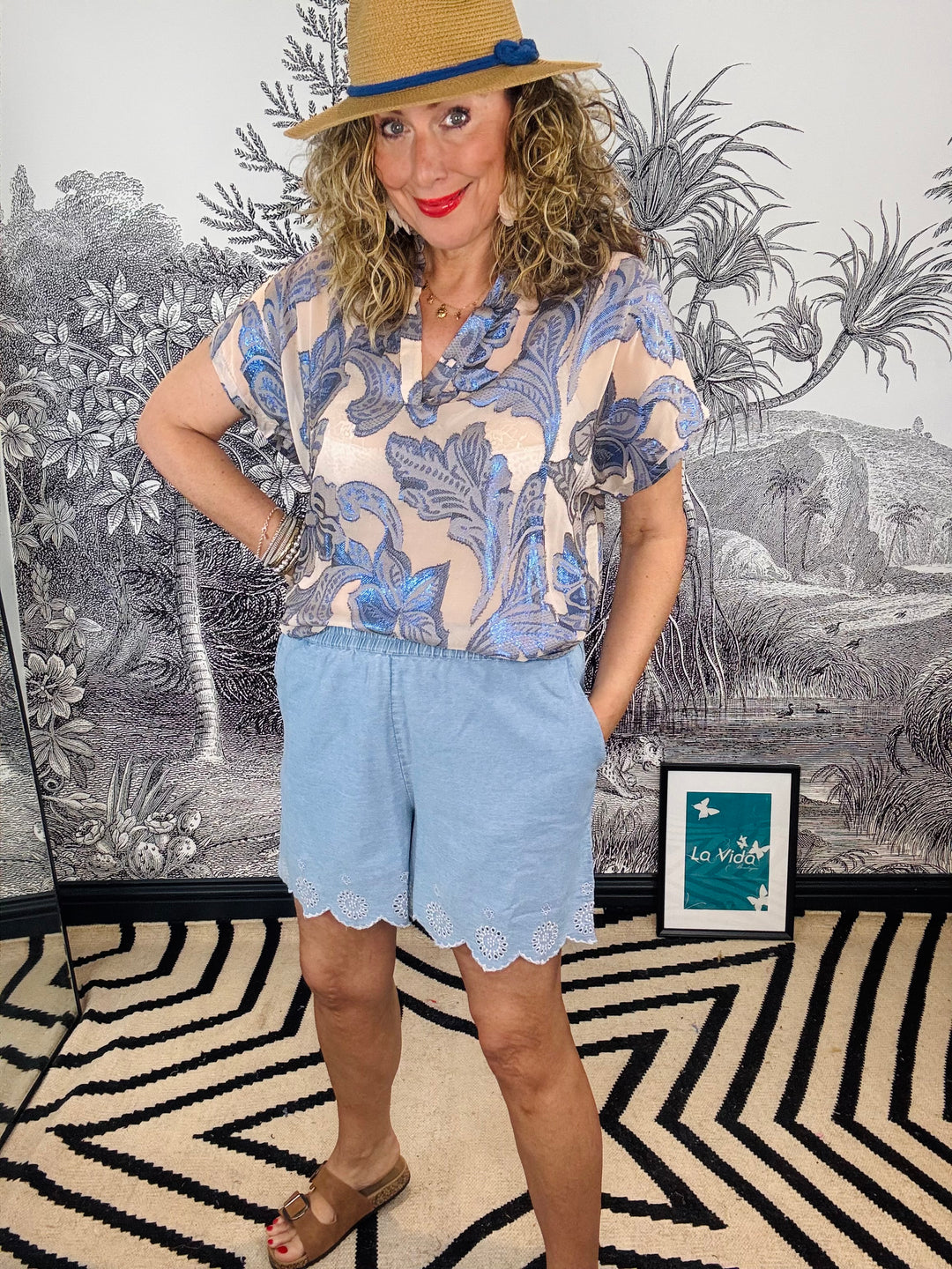 Kenzie Blouse In Blue