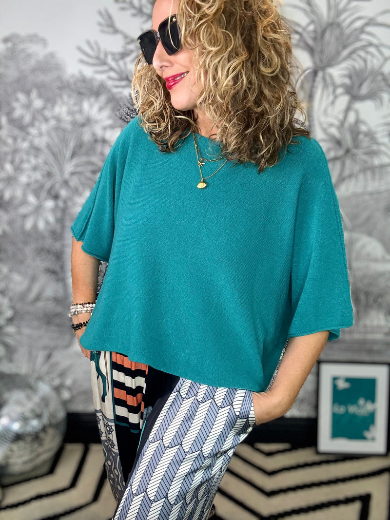 Vida Short Sleeve Batwing Jumper