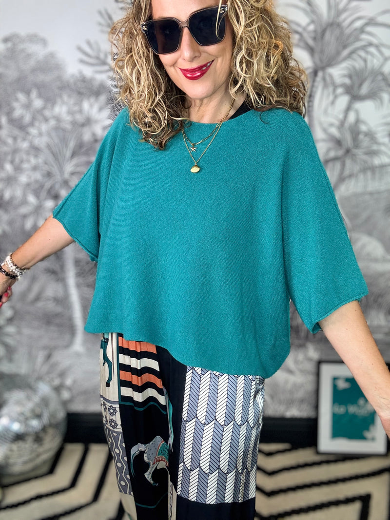 Vida Short Sleeve Batwing Jumper