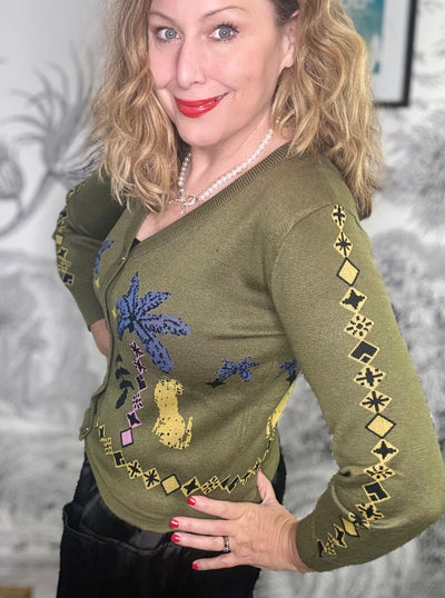 Sinéad Safari Jacquard Cardigan