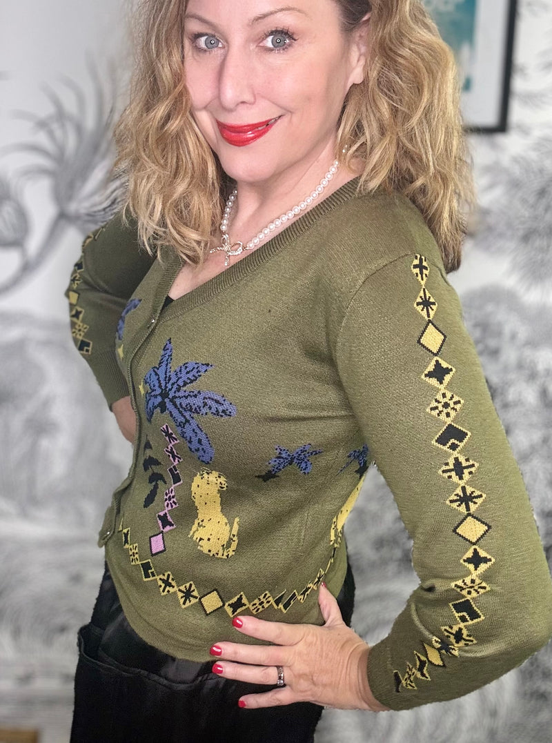 Sinéad Safari Jacquard Cardigan