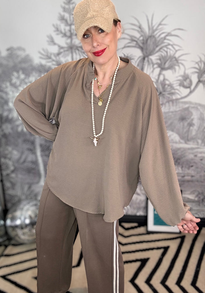 Alison V Neck Loose Fit Stylish Blouse