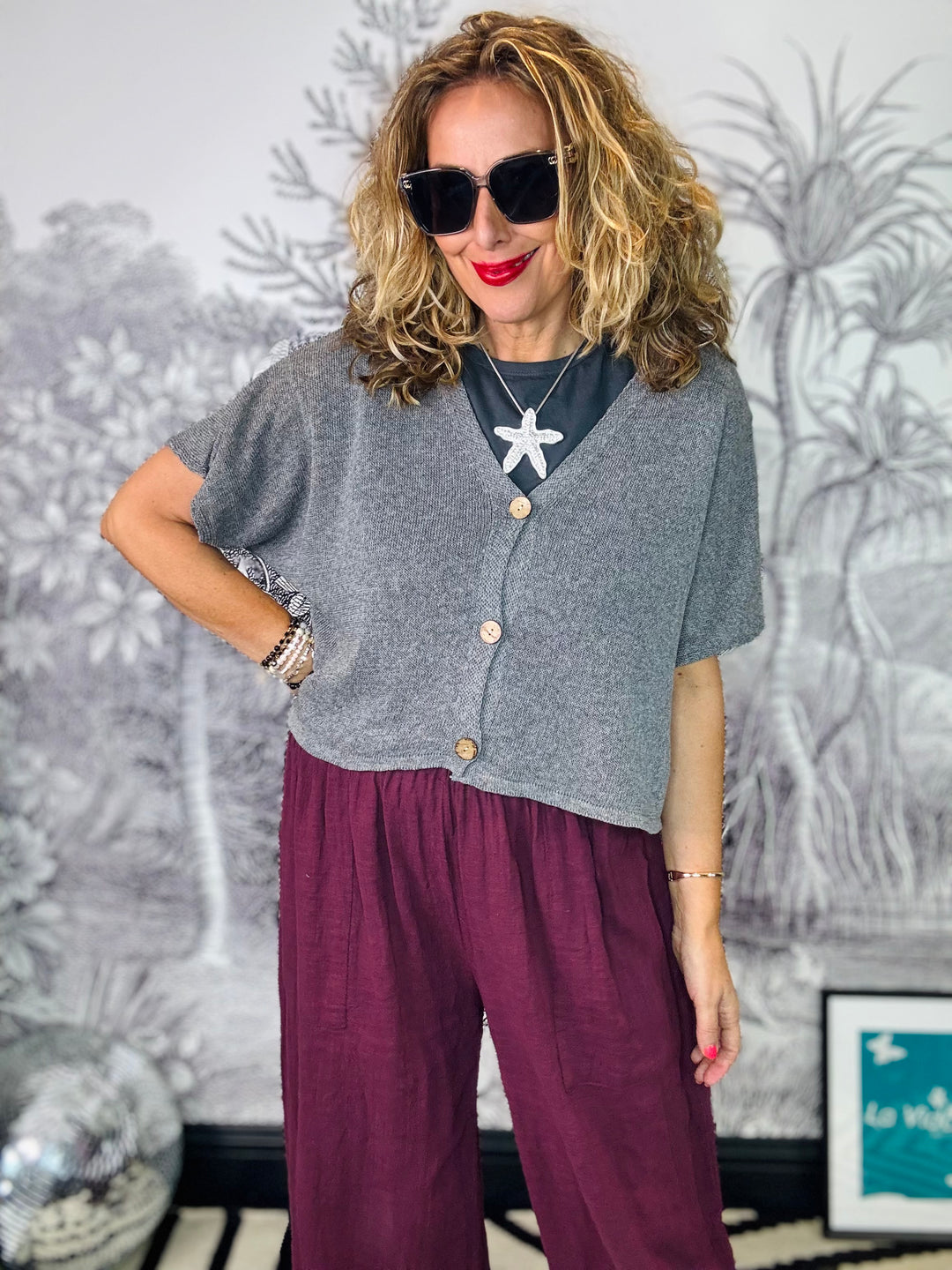 Padstow Short Sleeve Cotton Cardigan