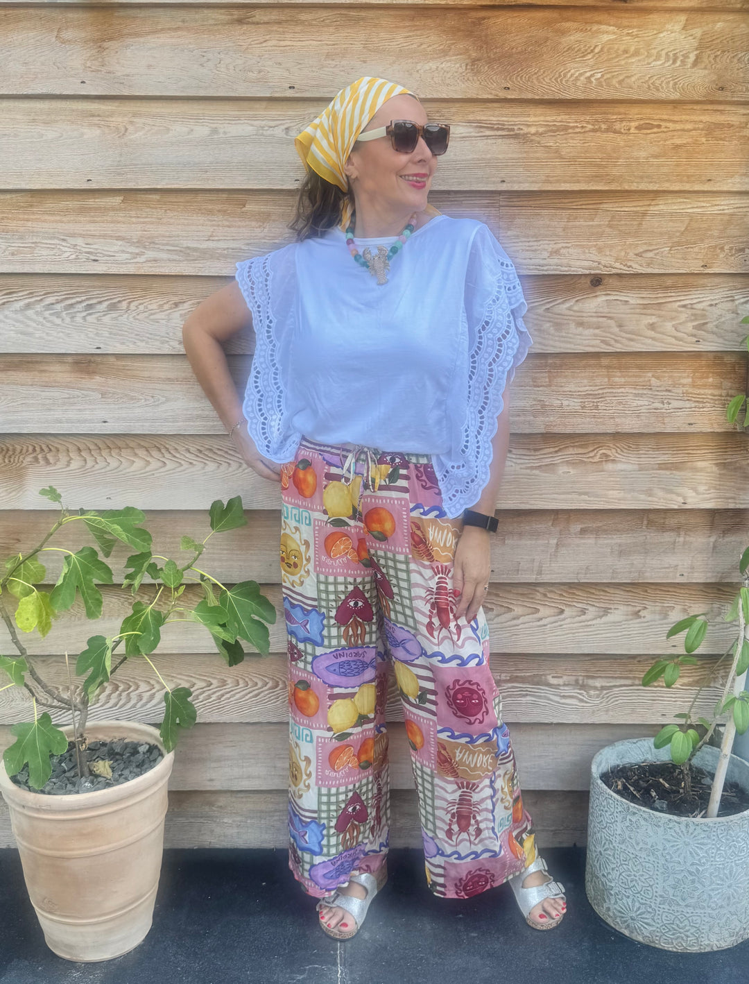 Sardinia Summer Print Trouser