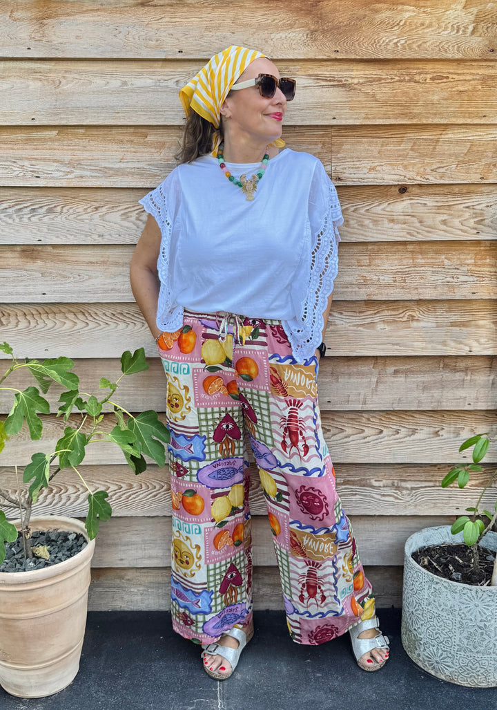 Sardinia Summer Print Trouser