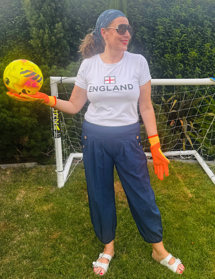 England Football T Shirt In Soft Viscose