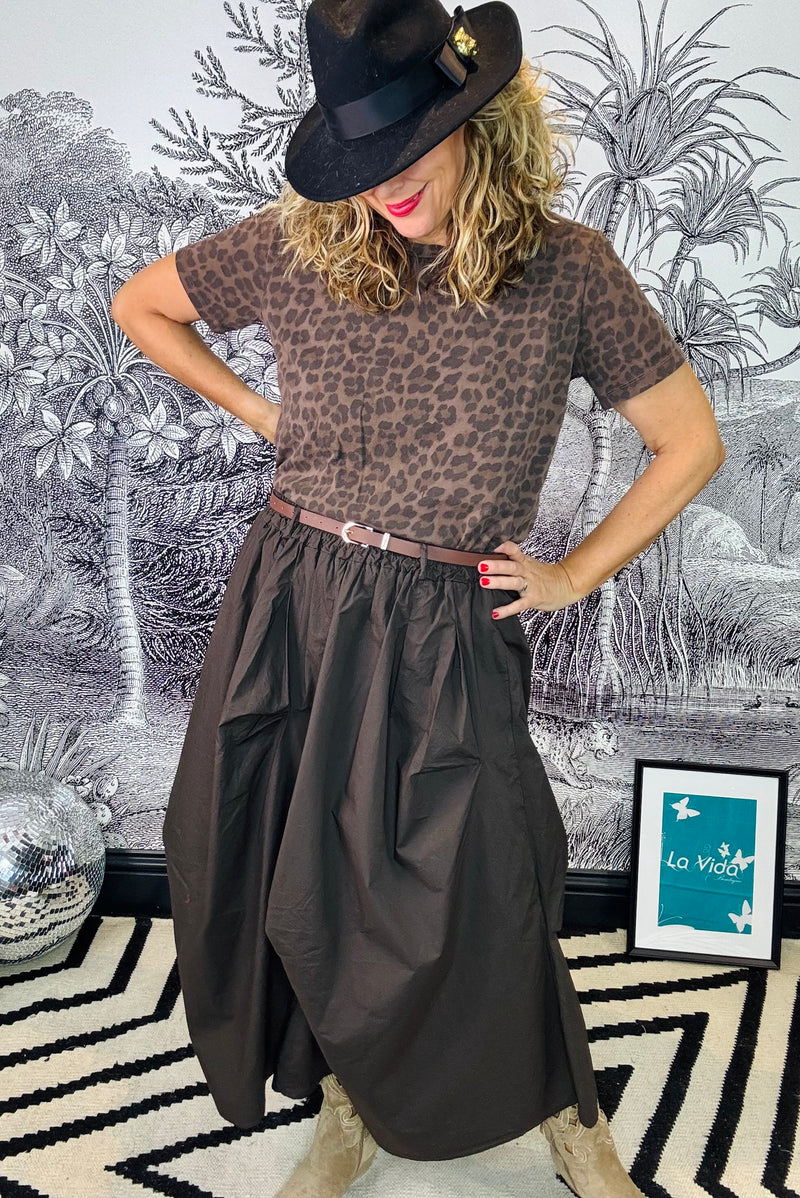 Zelda T-Shirt in Mocca Leo