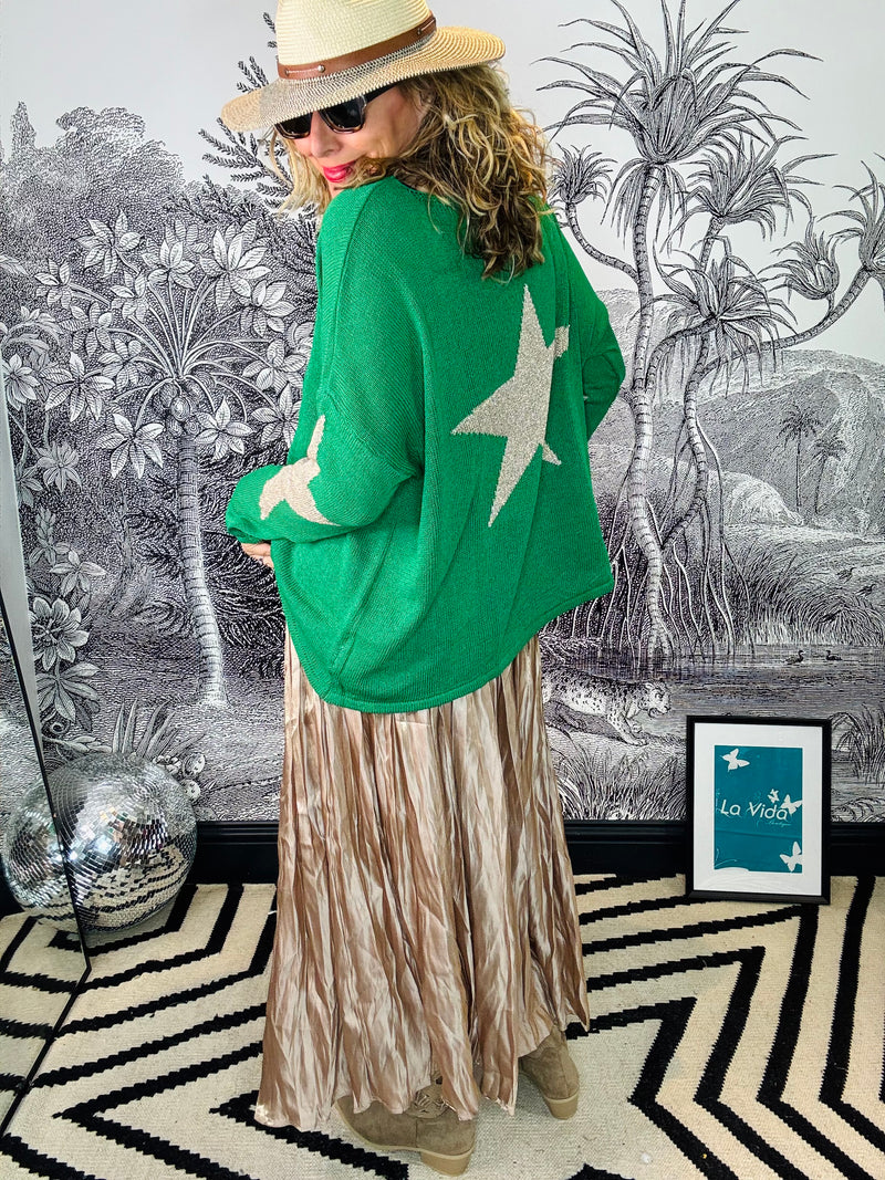Estrella Metallic Star Back Jumper