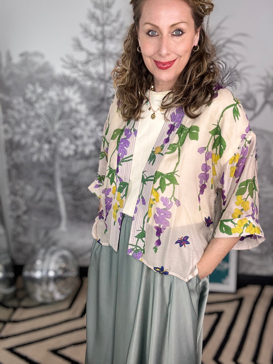 Wisteria Lilac Kimono