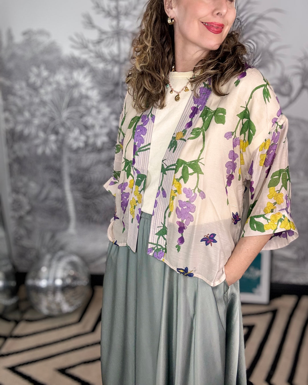 Wisteria Lilac Kimono