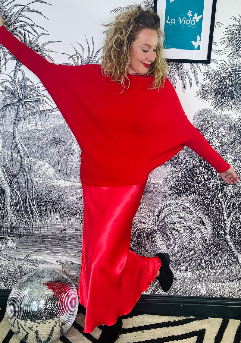 Alexia Satin Slip Skirt La Vida Boutique