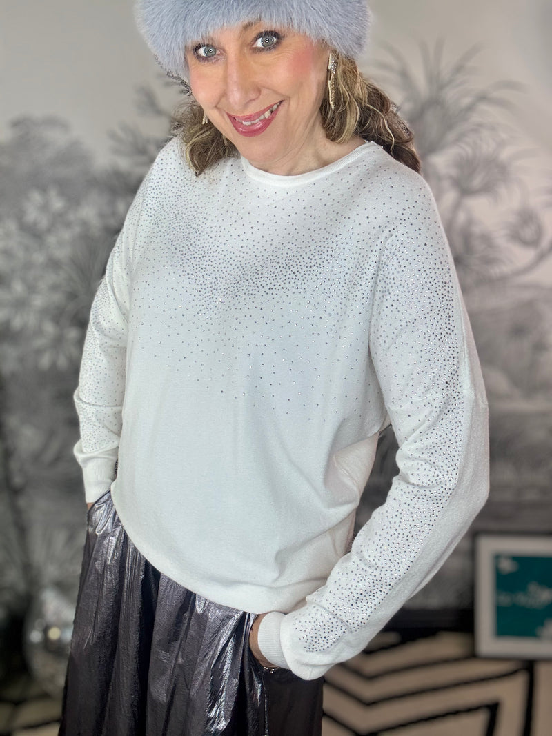 Lottie Luxe Crystal Spray Jumper