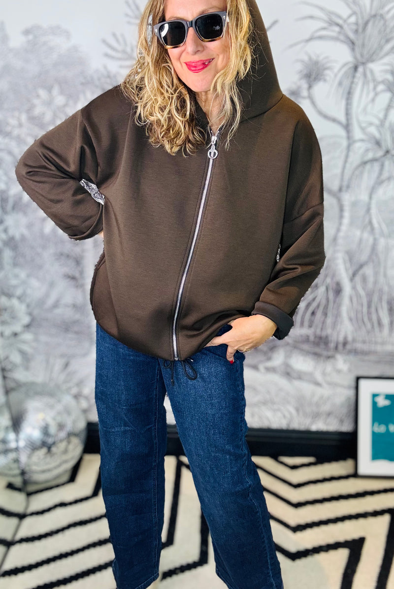 Simone Soft Touch Zip Through Hoodie