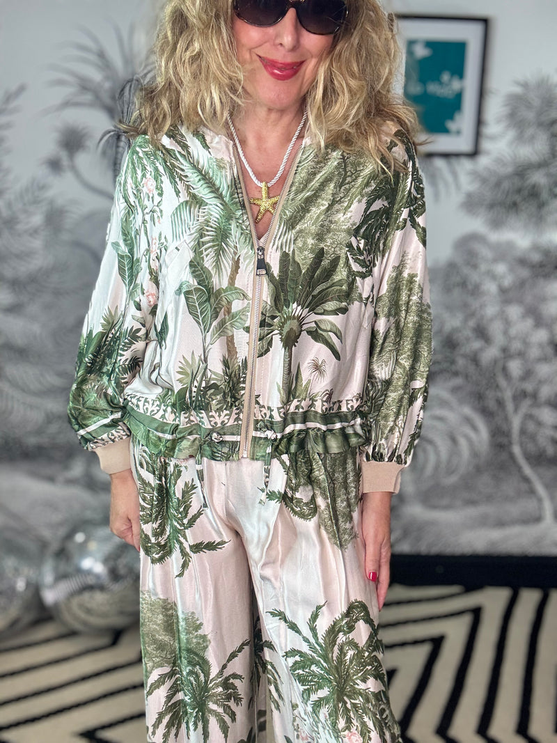 Palma Silky Bomber Jacket