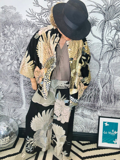 Crane Black Velvet Jacket