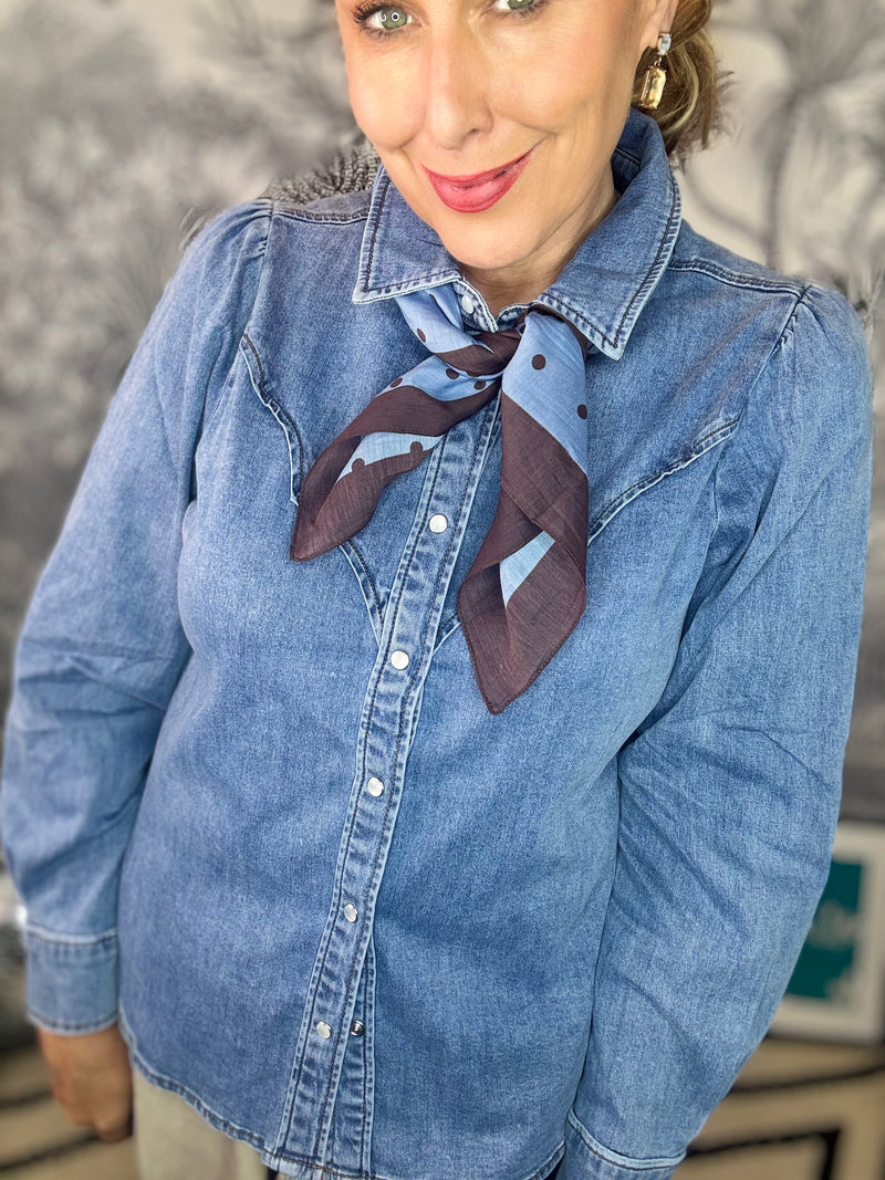 Victoria Western Denim Shirt