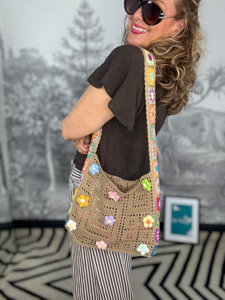Flower Power  3D Crochet Bag