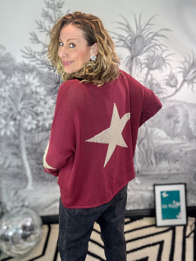 Estrella Metallic Star Back Jumper