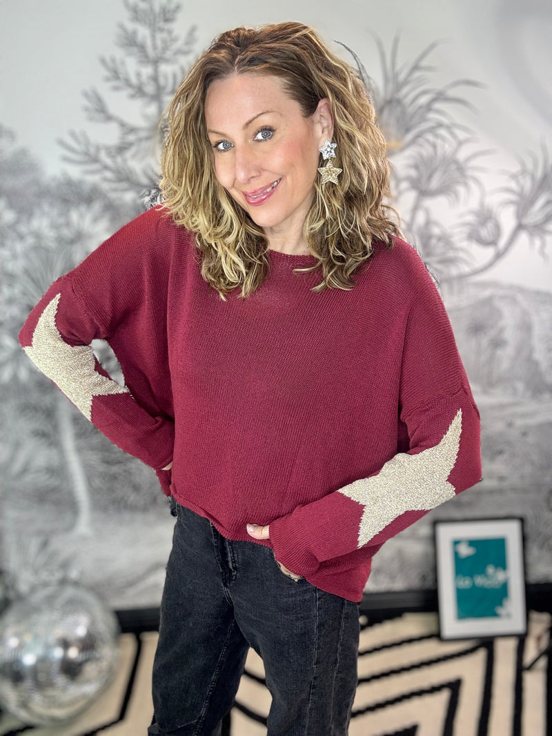 Estrella Metallic Star Back Jumper