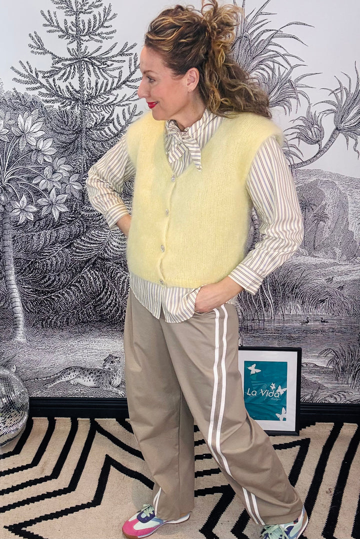 Claudia Contrast Stripe Drawstring Joggers