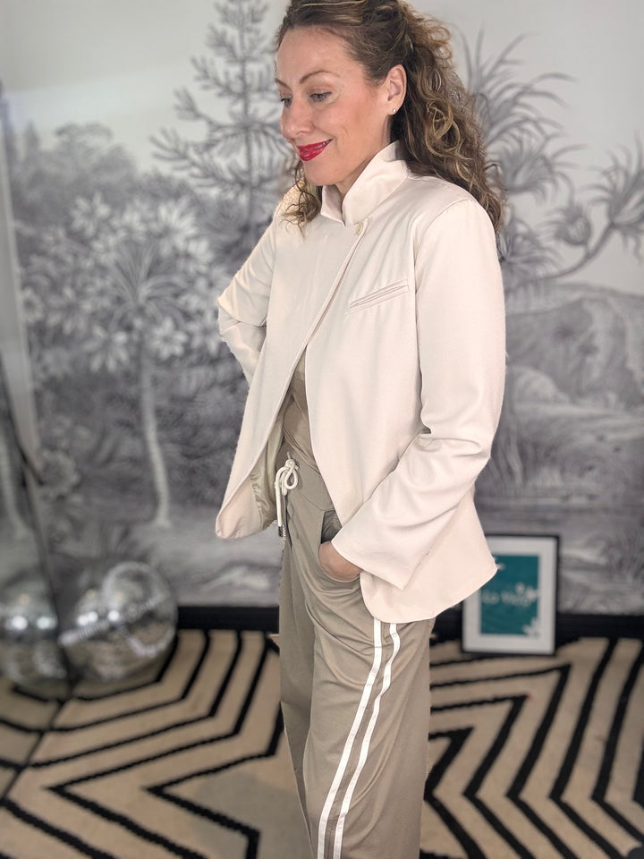 Anika Asymmetric Wrap Blazer