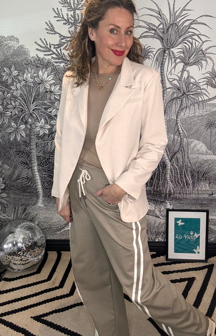 Anika Asymmetric Wrap Blazer