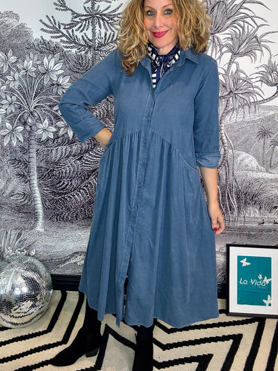 Geneva Baby Corduroy Shirt Dress