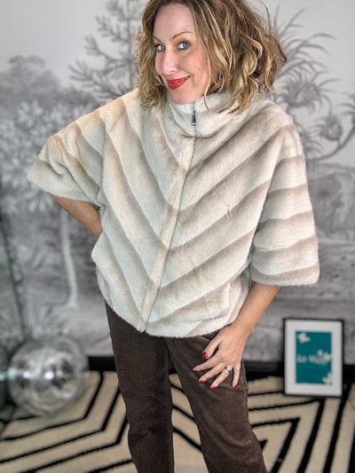 Copenhagen Faux Fur Cape Coat