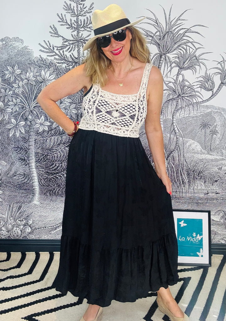 Wendy Crochet Top Dress