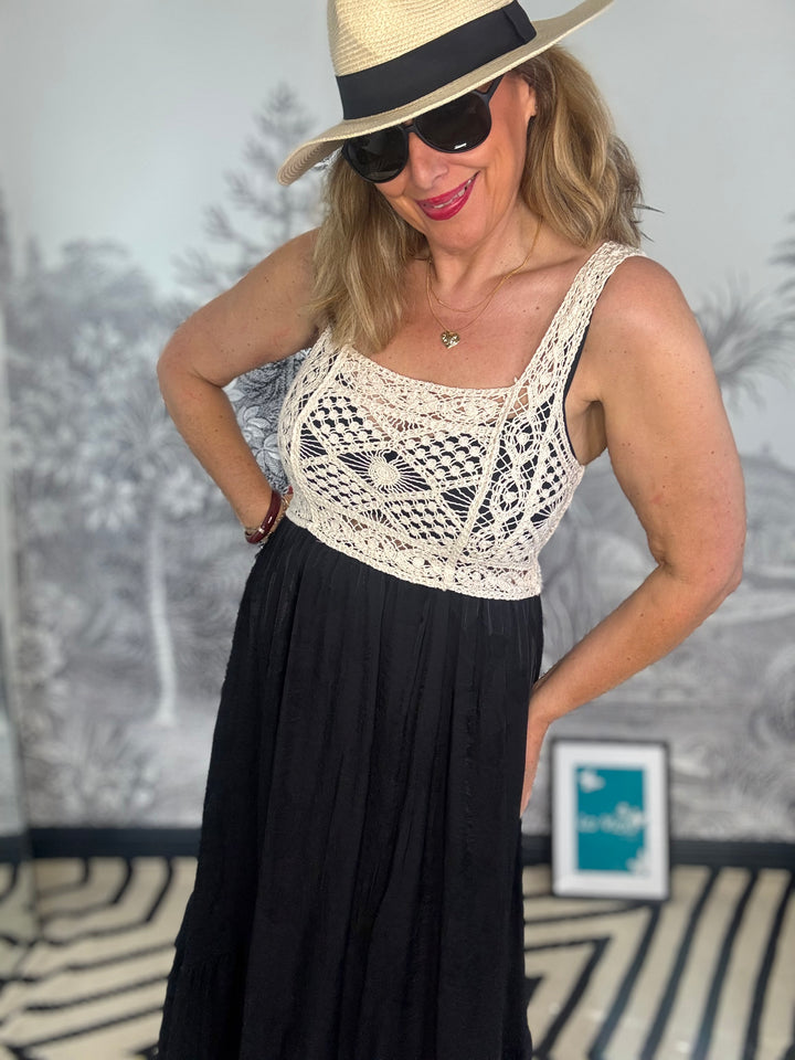 Wendy Crochet Top Dress