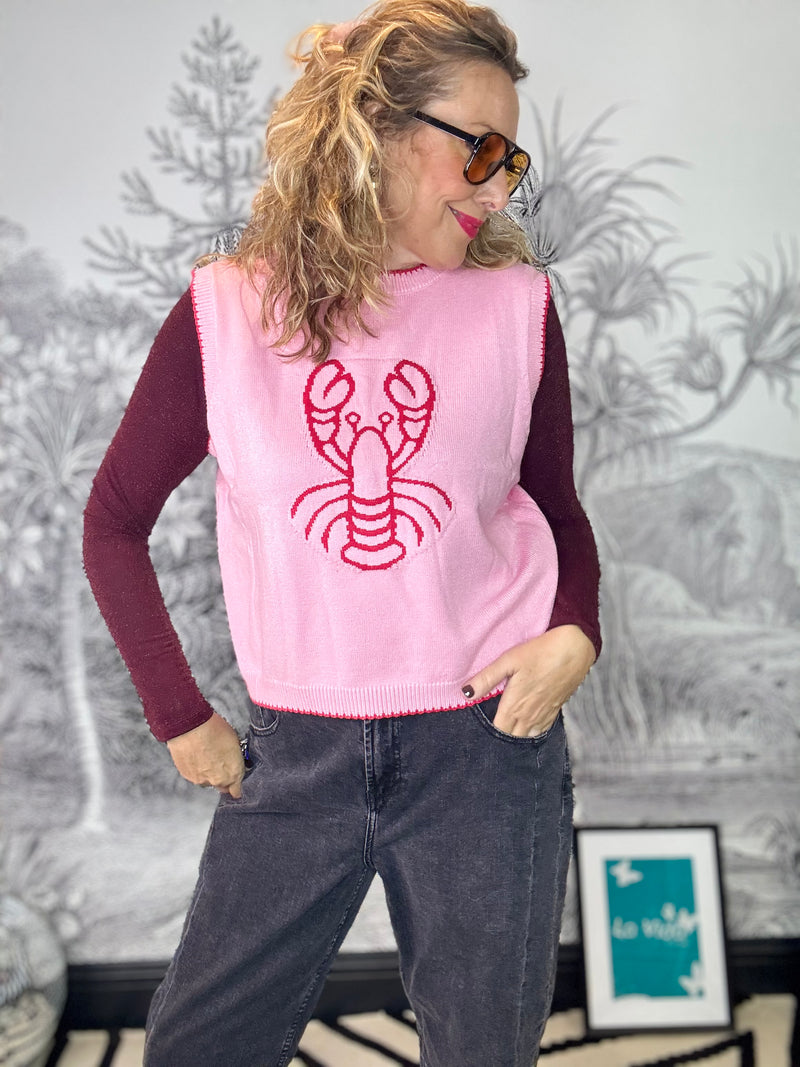 Loxley Lobster Knitted Tank Top