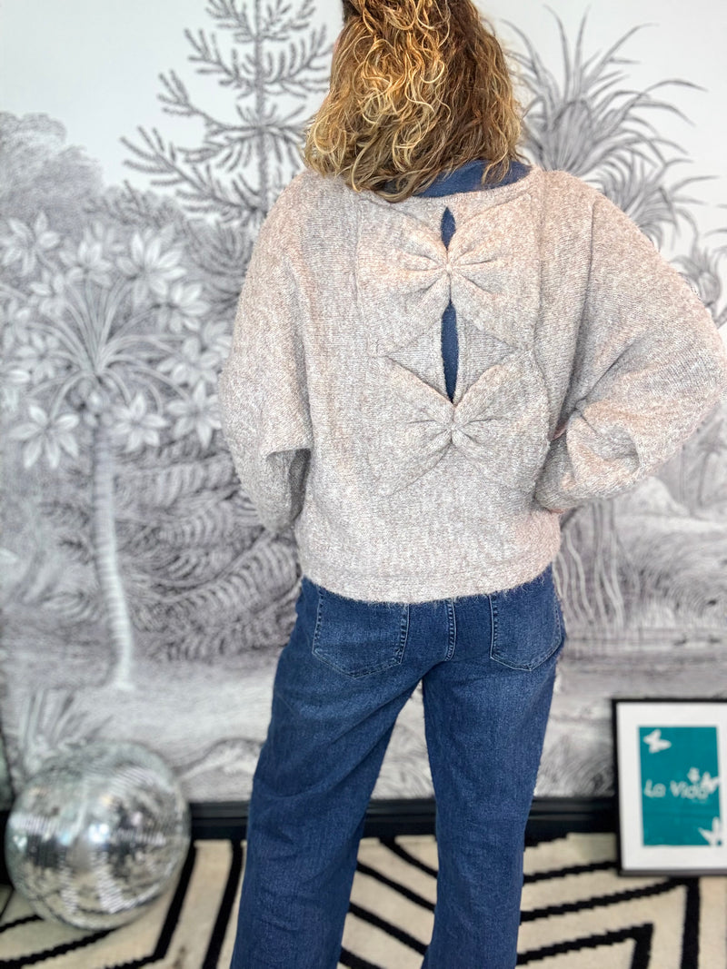Clementine Soft Bow Back Jumper