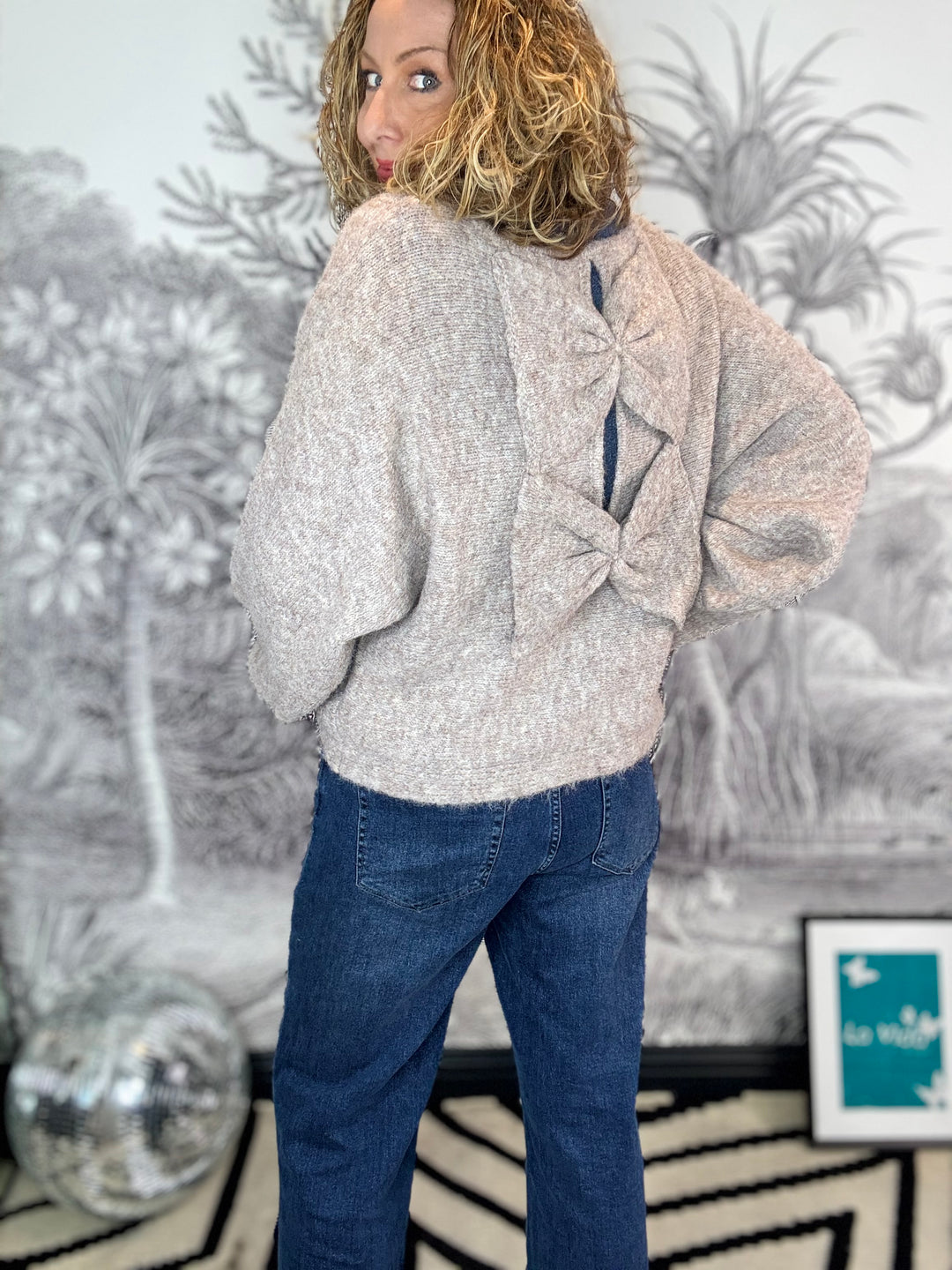Clementine Soft Bow Back Jumper