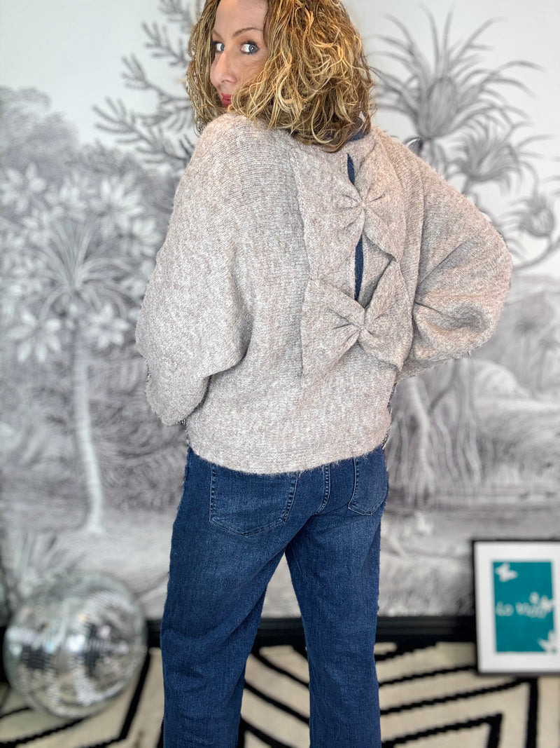Clementine Soft Bow Back Jumper