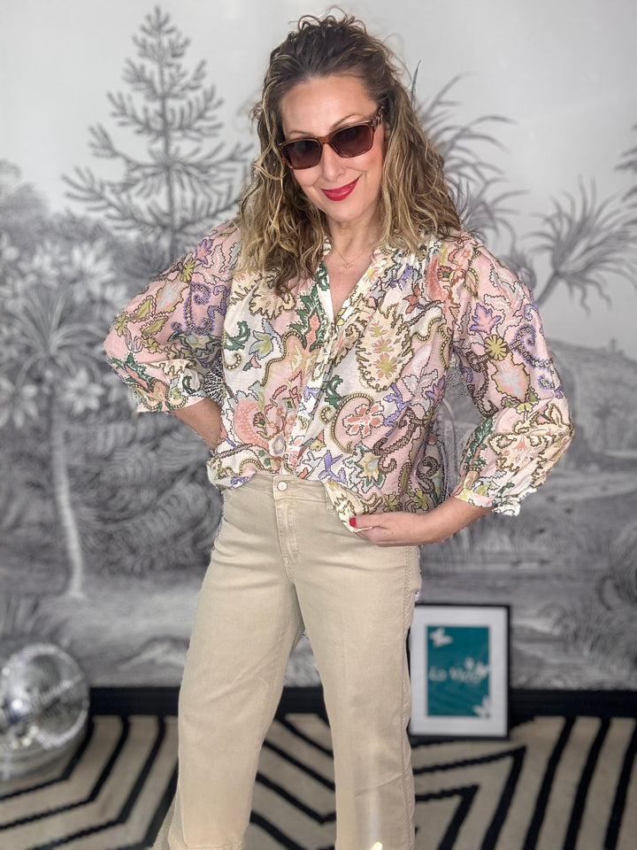 Saint Tropez printed silk viscose shirt