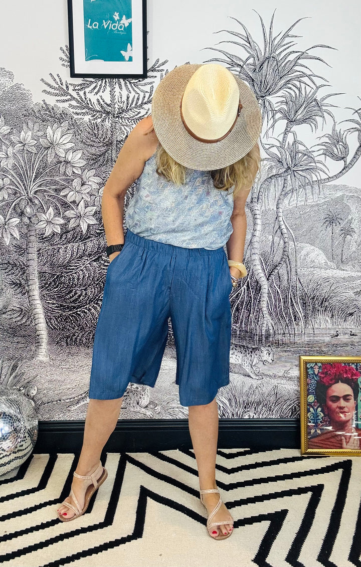 Pueblo Tencel Long Length Shorts