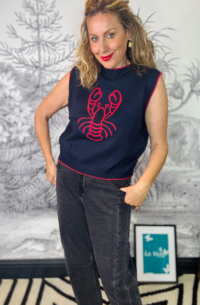Loxley Lobster Knitted Tank Top