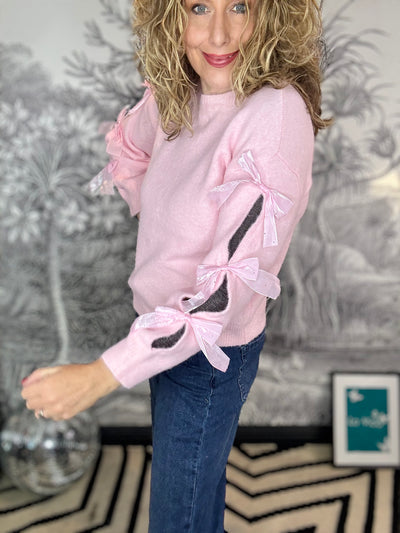 Coco Bow Sleeve Jumper